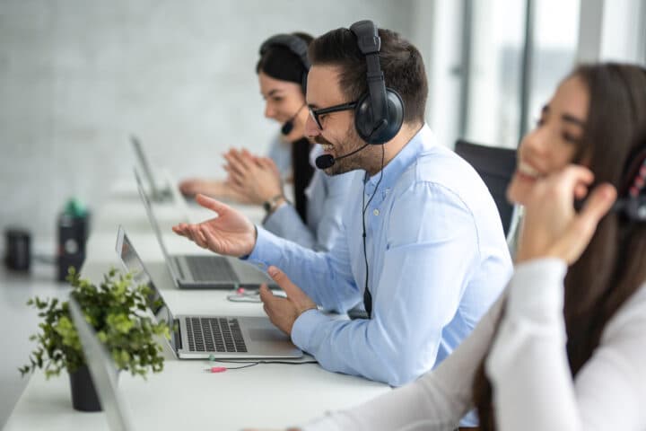 Fondo servicio contact center
